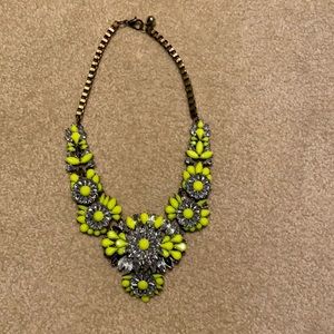 Francescas Neon Yellow and Silver Necklace